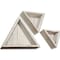Ekena Millwork Triangle, Closed Back, Vintage Farmhouse Shadow Box Shelves, Barnwood Decor Collection, PK3 DECR15SBTRCBWH - alternate 2